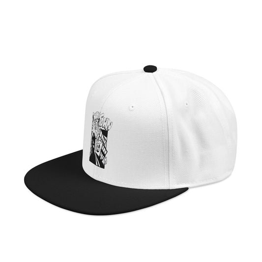 Embroidered Snapback Cap - Stylish Streetwear Hat, Fashion Accessory, Unisex Gift, Casual Wear, Custom Embroidery Design