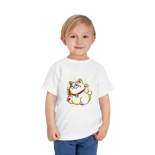 Lucky Cat Toddler Short Sleeve Tee