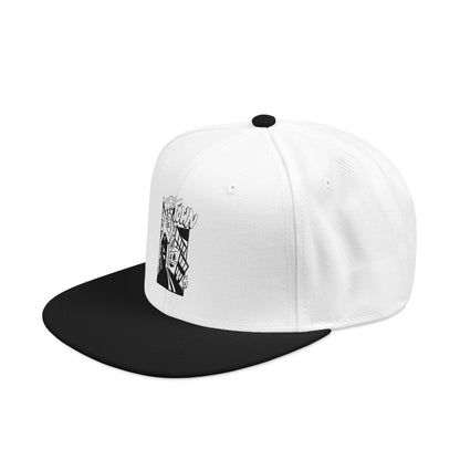 Embroidered Snapback Cap - Stylish Streetwear Hat, Fashion Accessory, Unisex Gift, Casual Wear, Custom Embroidery Design