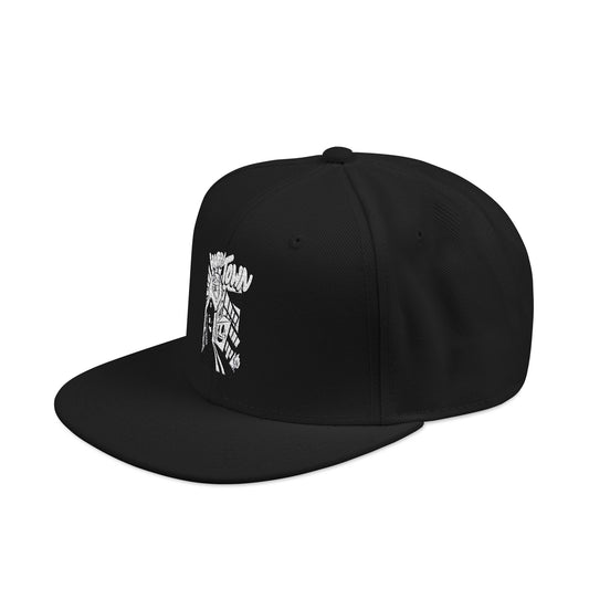 Embroidered Snapback Cap - Stylish Streetwear Hat, Fashion Accessory, Unisex Gift, Casual Wear, Custom Embroidery Design